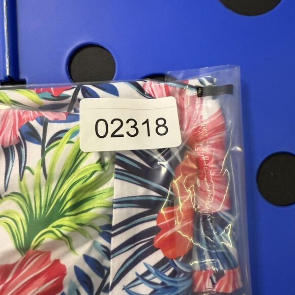 GreenSide Polo Shirt Mens Medium Floral Hawaiian Tropical Performance Stretch - Picture 11 of 11